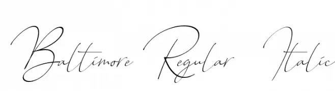Baltimore Regular - Italic  Fuentes Gratis Descargar
