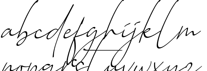 Baltimore Regular - Italic Font LOWERCASE