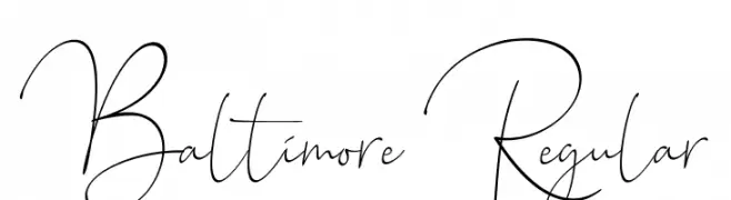 Baltimore Regular  Free Fonts Download
