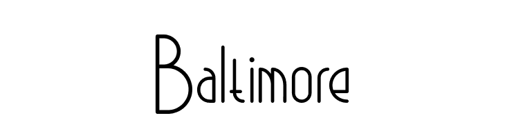 Baltimore  免费字体下载