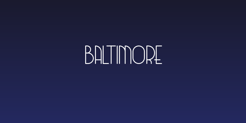 Baltimore Social Header
