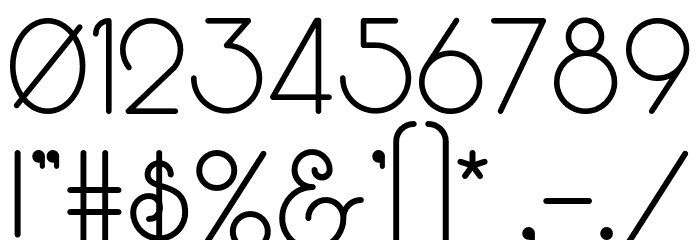 BaltimoreSmallCap Font OTHER CHARS