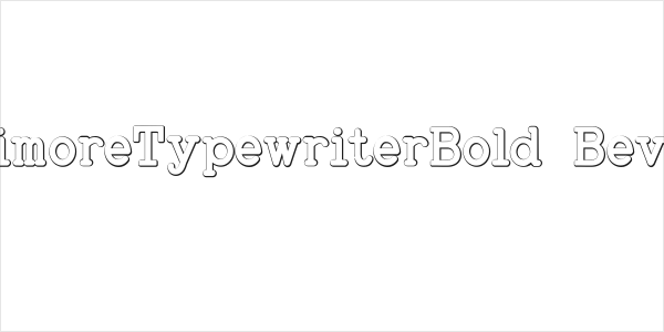 BaltimoreTypewriterBold Beveled Logo