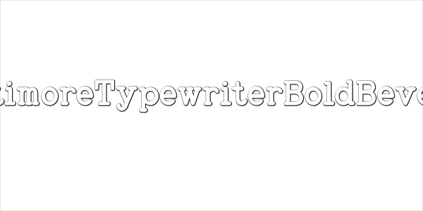 BaltimoreTypewriterBoldBeveled Logo