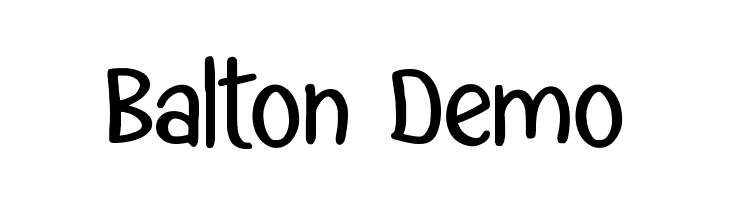 Balton Demo Font