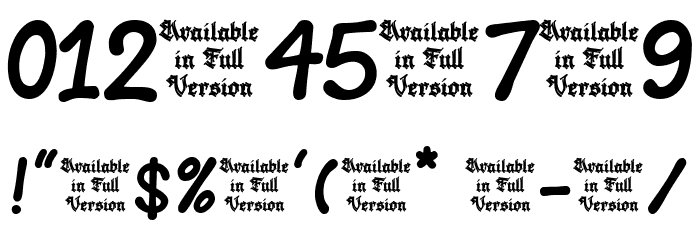 Balune Font OTHER CHARS