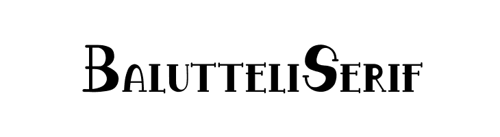 Balutteli Serif  フリーフォントのダウンロード
