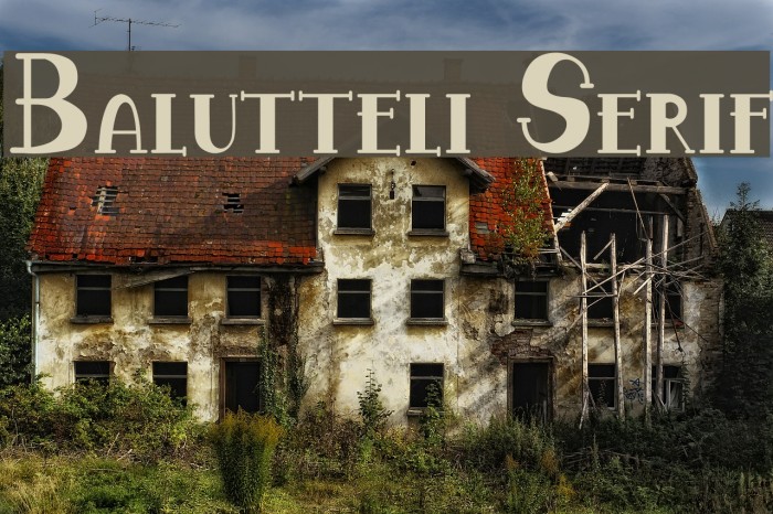 Balutteli Serif Example 1