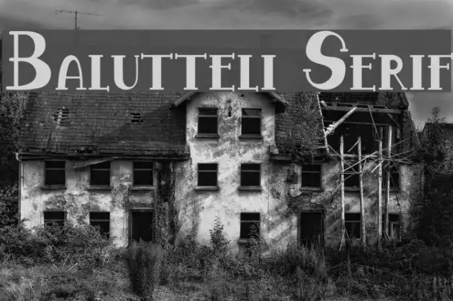 Balutteli Serif Example 1