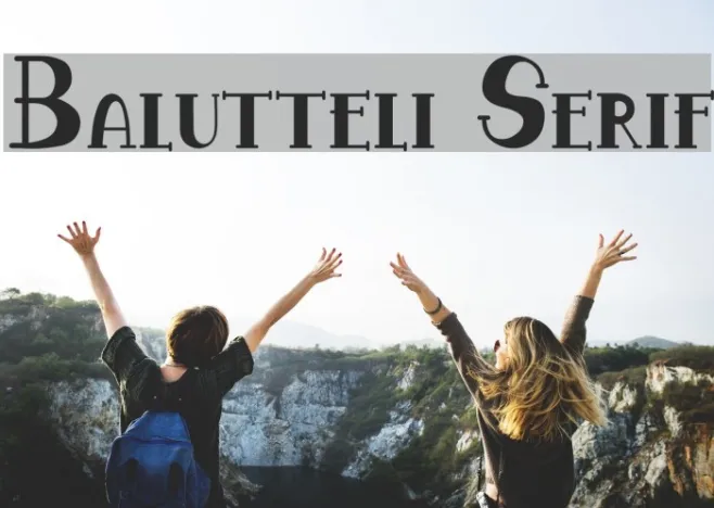 Balutteli Serif Example 2