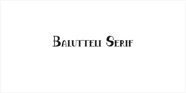 Balutteli Serif Logo