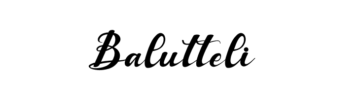 Balutteli  नि: शुल्क फ़ॉन्ट्स डाउनलोड