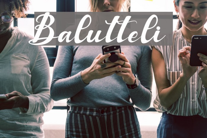 Balutteli Font examples