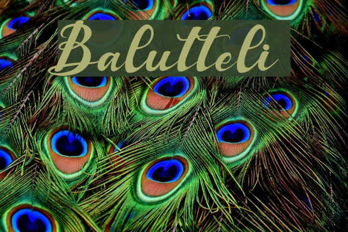 Balutteli Font examples
