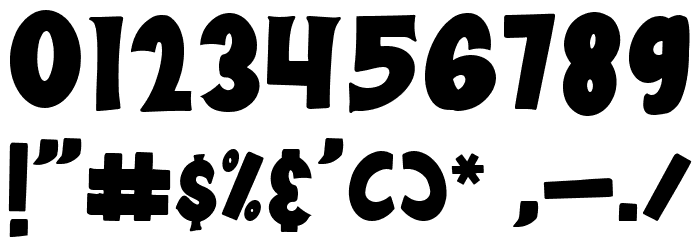 Balyta Kids フォント その他の文字