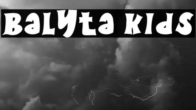 Balyta Kids Font examples