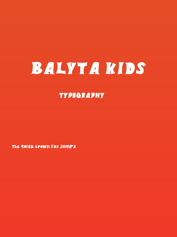 Balyta Kids Poster
