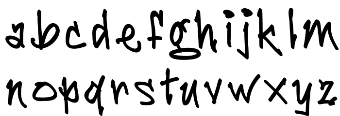 BamBam Font LOWERCASE