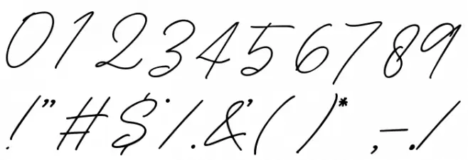 Bambang Signature vol 2.0 Font OTHER CHARS