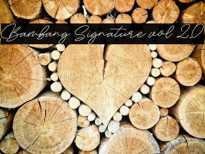 Bambang Signature vol 2.0 Example 1