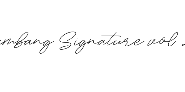 Bambang Signature vol 2.0 Logo