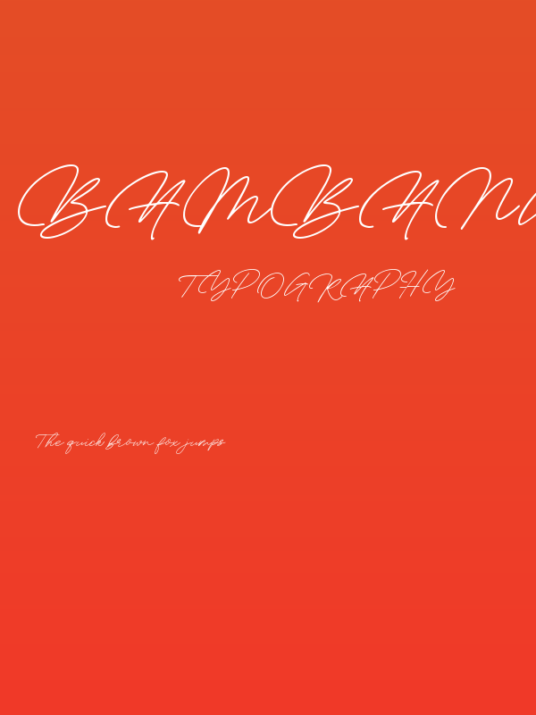 Bambang Signature vol 2.0 Poster