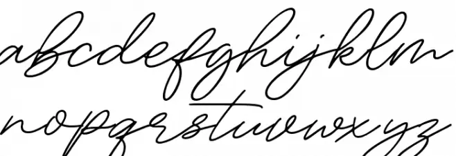 Bambang Signature vol 2.0 Caratteri MINUSCOLO