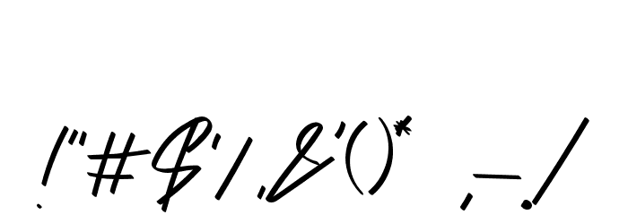 Bambang Font OTHER CHARS