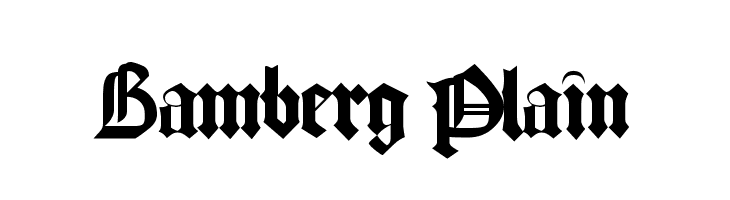 Bamberg Plain  font caratteri gratis