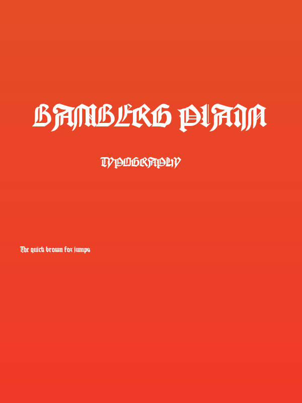 Bamberg Plain Poster