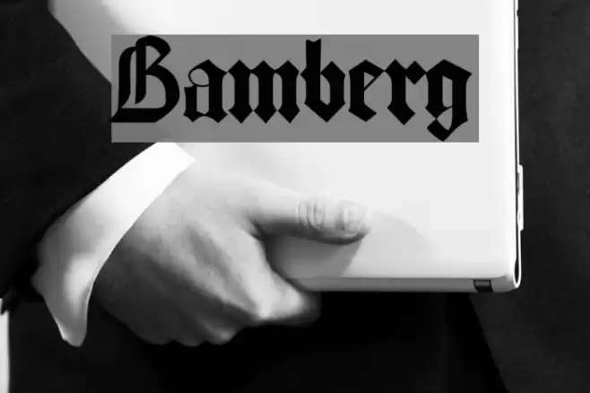 Bamberg Font examples