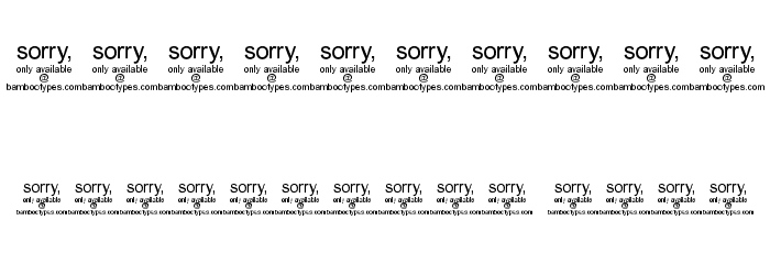 Bambhout Connect Trial Font OTHER CHARS