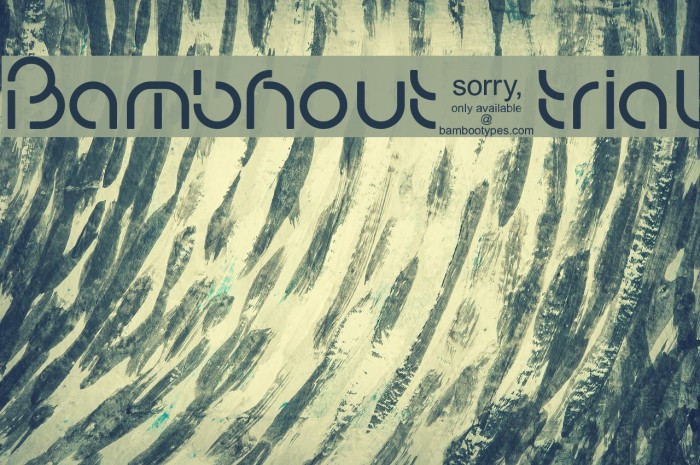 Bambhout_trial Schriftart examples