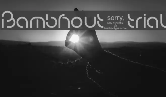 Bambhout_trial Schriftart examples