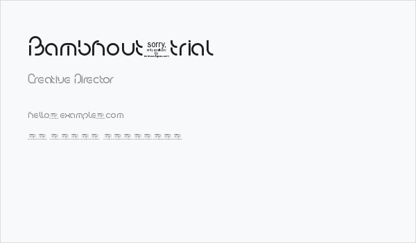 Bambhout_trial Business Card