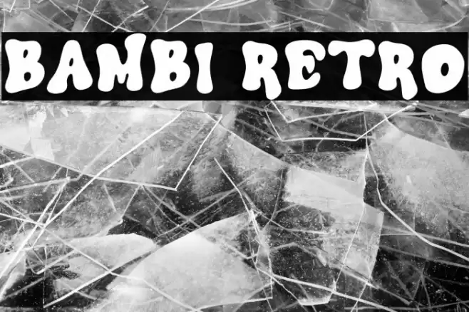 Bambi Retro Fonte examples