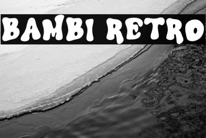 Bambi Retro Fonte examples