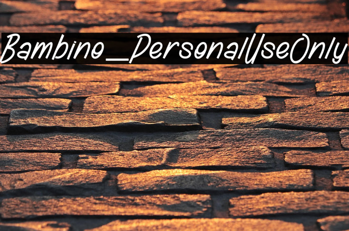 Bambino_PersonalUseOnly Example 2