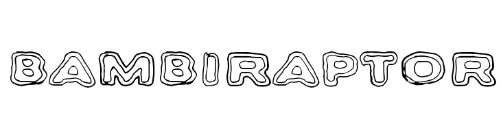 Bambiraptor  font caratteri gratis