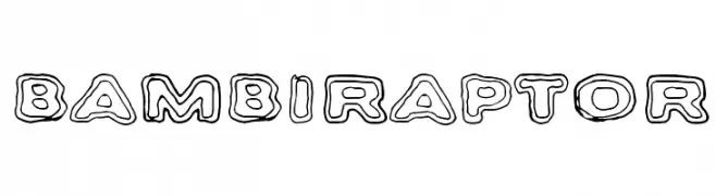 Bambiraptor  font caratteri gratis