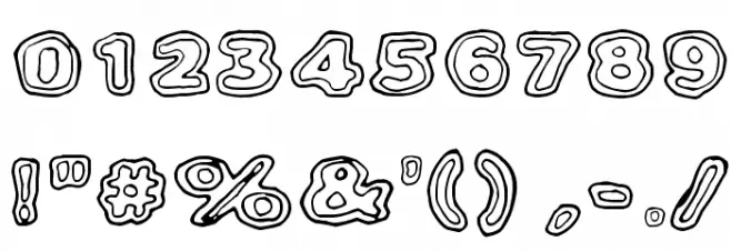 Bambiraptor Font OTHER CHARS