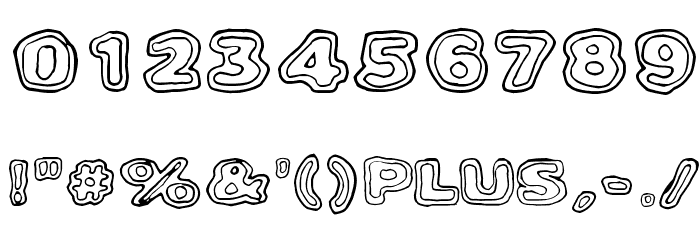 Bambiraptor Font OTHER CHARS