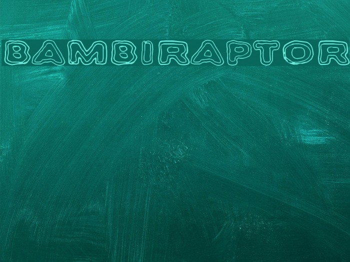 Bambiraptor Example 1
