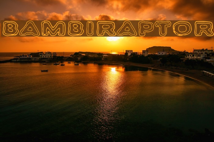 Bambiraptor Example 2