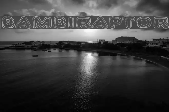Bambiraptor Font examples