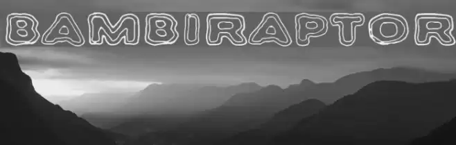 Bambiraptor Font examples