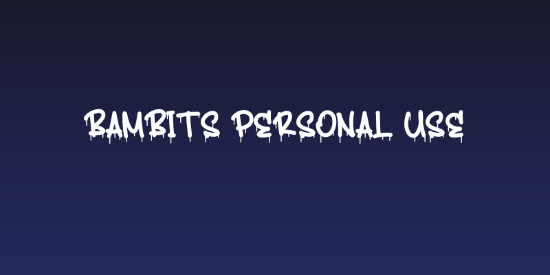 Bambits Personal Use Social Header