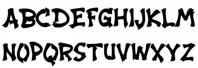 Bamboo Grove Font Litere mari