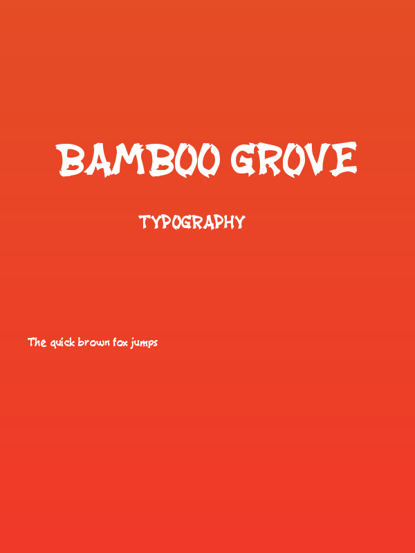 Bamboo Grove Poster