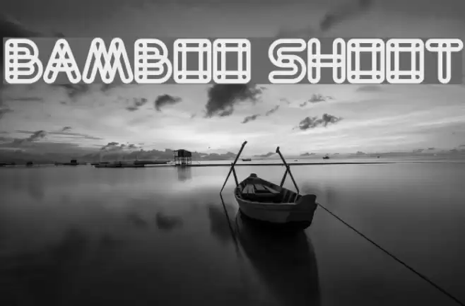 Bamboo shoot Font examples